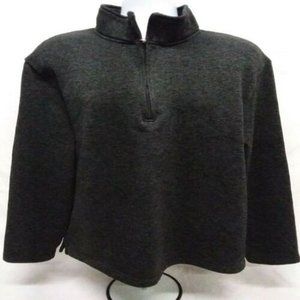 Men's XL Beverly Hills Polo Club Long Sleeve Dark Gray Quarter Zip Pullover